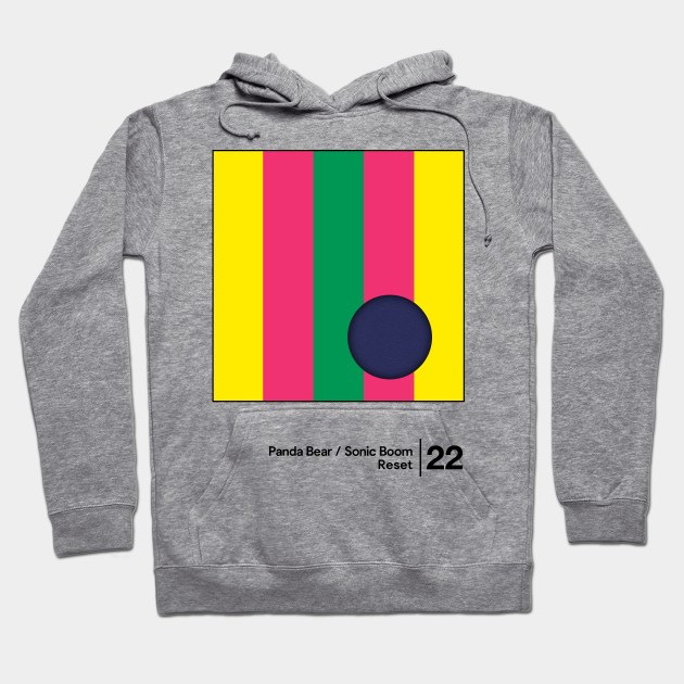 Panda Bear & Sonic Boom / Minimal Graphic Design Tribute Hoodie by saudade